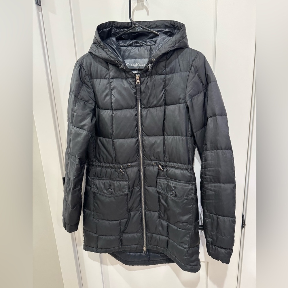 Eddie Bauer Women's Charcoal Puffer Coat